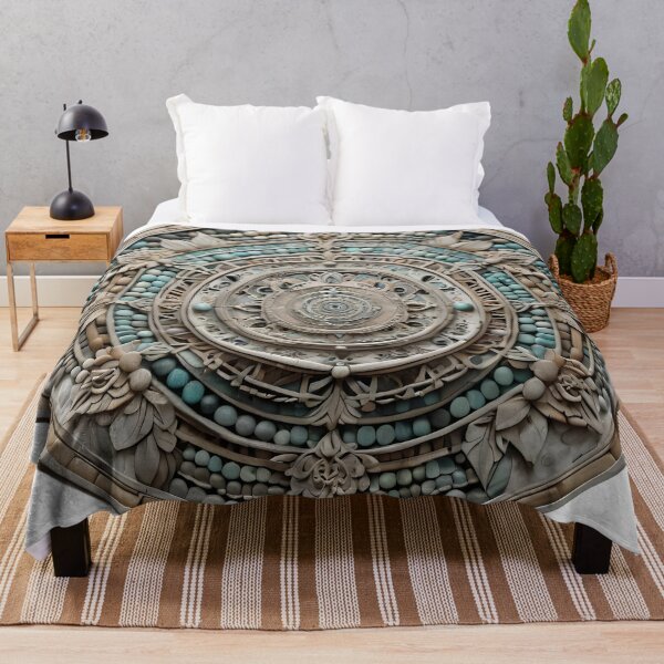 Item preview, Three-dimensional Mandala with Soft Colors and Floral Details designed and sold by MandalasShops.