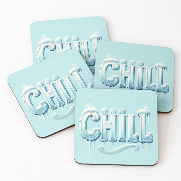 Item preview, Frosty "CHILL" Typography, comic, 3D designed and sold by Pyroluxe.