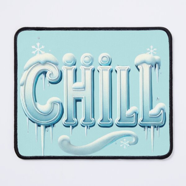 Item preview, Frosty "CHILL" Typography, comic, 3D designed and sold by Pyroluxe.