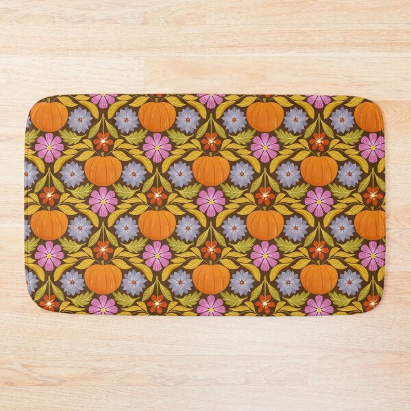 Item preview, Pumpkin and flowers dark designed and sold by Aralma.