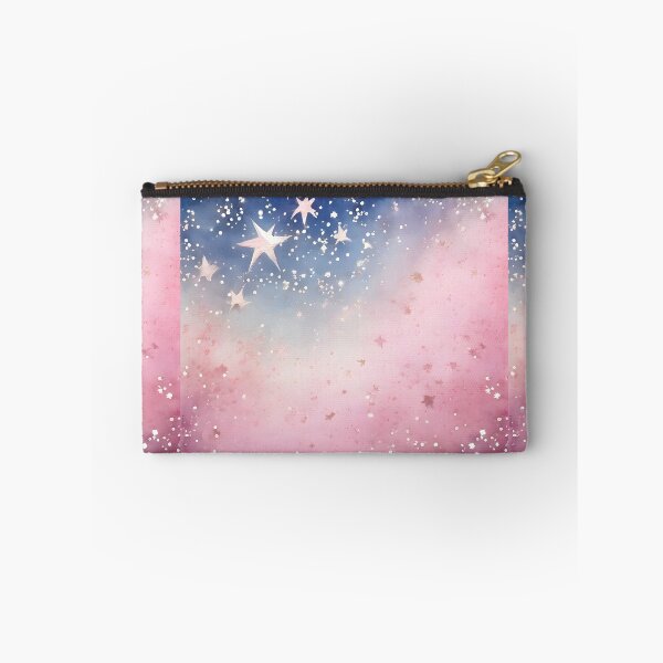 Item preview, PINK STARS BY THE DAWN'S EARLY LIGHT ~ Inspired by Handmade Paper Mache Abstract Watercolor Art Print Poster designed and sold by Spinning Plates 360.