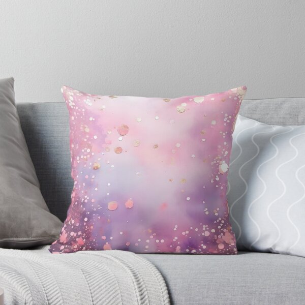Item preview, PINK GLAM All Glitter & Glitz as Girlie as You Can Get ~ Inspired by Handmade Paper Mache Absract Watercolor Art Print Poster designed and sold by Spinning Plates 360.