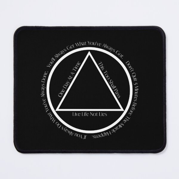 Item preview, AA Slogan Alcoholics Anonymous Slogans in Symbol designed and sold by Simea8.
