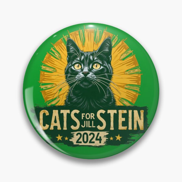 Item preview, Cats for Jill Stein for President 2024 Green Party USA Green Tees Shirts designed and sold by Olivia Thompson.