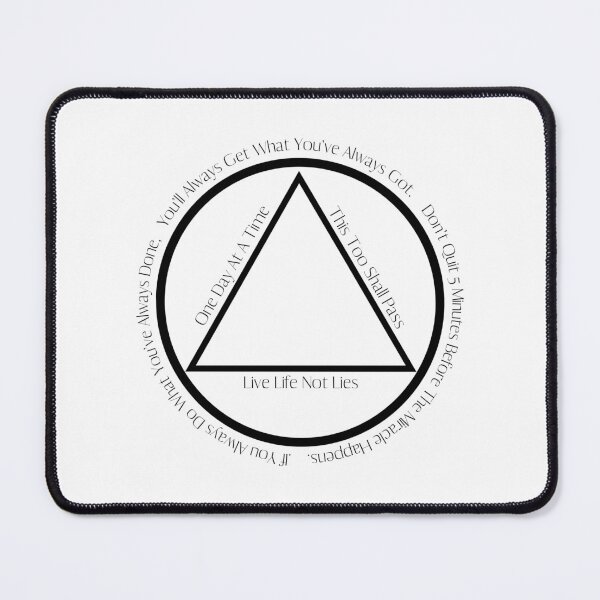 Item preview, AA Slogan Alcoholics Anonymous Slogans in Symbol designed and sold by Simea8.