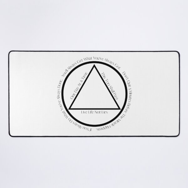 Item preview, AA Slogan Alcoholics Anonymous Slogans in Symbol  designed and sold by Simea8.