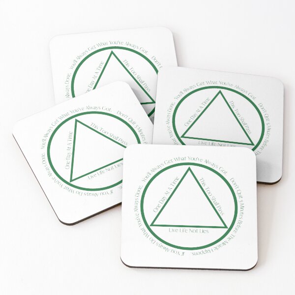 Item preview, AA Slogan Alcoholics Anonymous Slogans in Symbol  designed and sold by Simea8.