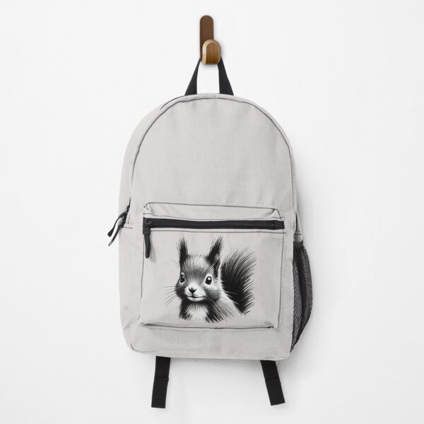 Item preview, Black and White Cute Squirrel designed and sold by Blink Art Studio.