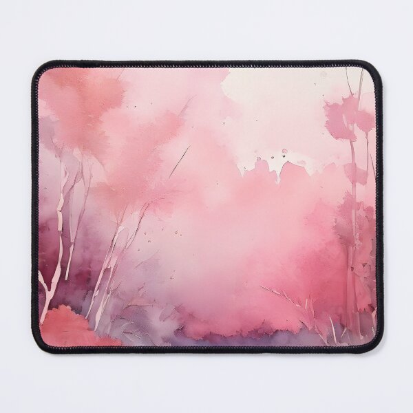 Item preview, PINK SUMMER HAZE STREAM ~ Inspired by Handmade Paper Mache Abstract Watercolor Art Lover GIFT Print Poster designed and sold by Spinning Plates 360.