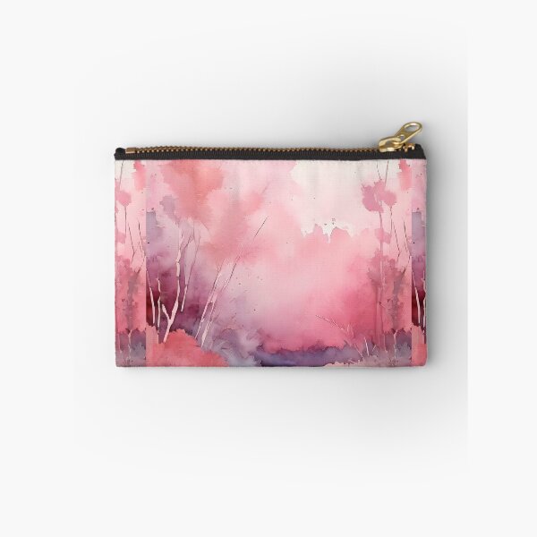 Item preview, PINK SUMMER HAZE STREAM ~ Inspired by Handmade Paper Mache Abstract Watercolor Art Lover GIFT Print Poster designed and sold by Spinning Plates 360.