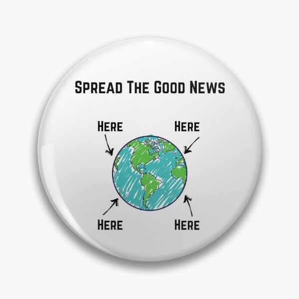Item preview, Spread The Good News, black font designed and sold by Redeemed365.