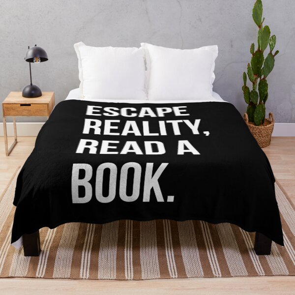 Item preview, Escape Reality, Read a Book - Minimalist Typography Design designed and sold by Enchantedbox.