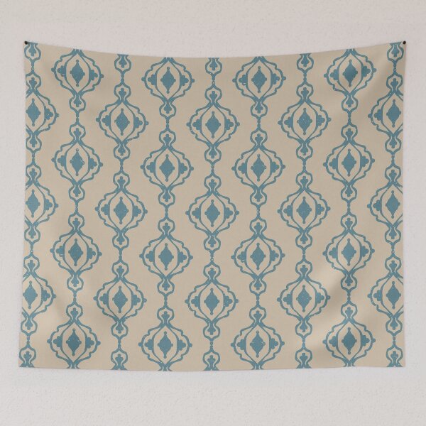 Item preview, Dacha Arabesque Pattern - Dove + Peacock designed and sold by Irene Estelle.