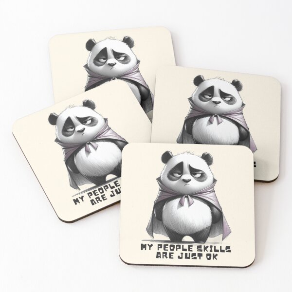 Item preview, My People Skills Are Just OK - Funny Panda Design designed and sold by Dream-Fab.