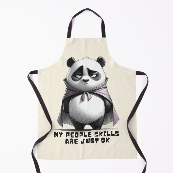 Item preview, My People Skills Are Just OK - Funny Panda Design designed and sold by Dream-Fab.