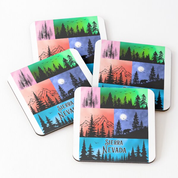 Item preview, Sierra Nevada Pop-Art Design | Mountain, Forest, and Bear Silhouettes designed and sold by Fredster1966.
