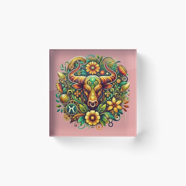 Item preview, Taurus Zodiac Sign - Embracing Passion and Strength designed and sold by CreationbyNiki.