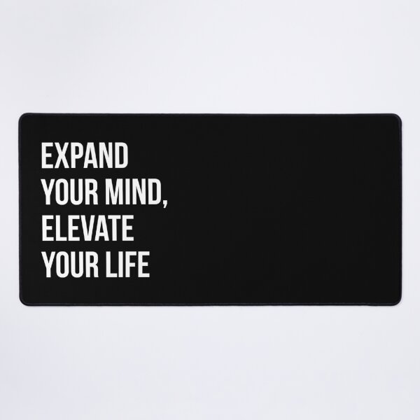 Item preview, Expand Your Mind, Elevate Your Life - Motivational Typography Design designed and sold by Enchantedbox.