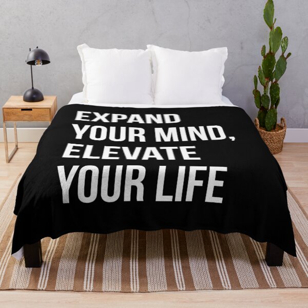 Item preview, Expand Your Mind, Elevate Your Life - Motivational Typography Design designed and sold by Enchantedbox.