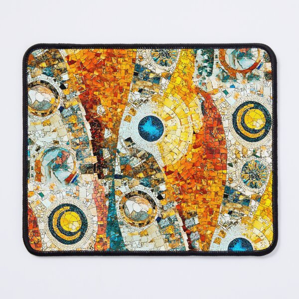 Item preview, Abstract vintage gold mosaic  designed and sold by Shevi.