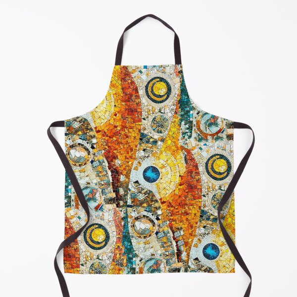 Item preview, Abstract vintage gold mosaic designed and sold by Shevi.