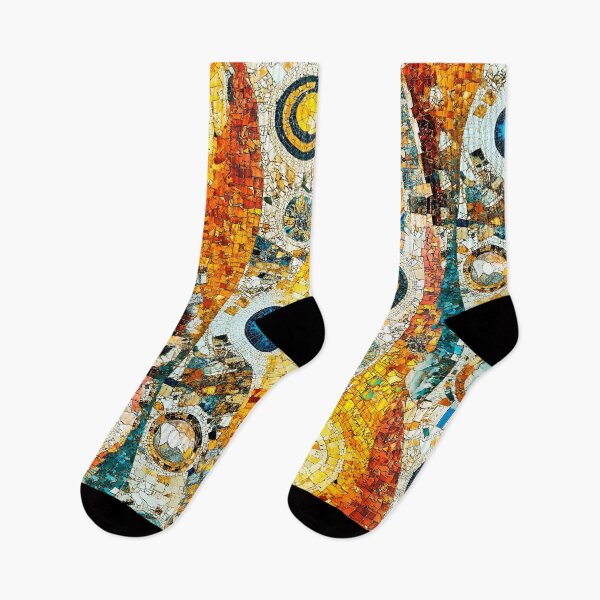 Item preview, Abstract vintage gold mosaic  designed and sold by Shevi.