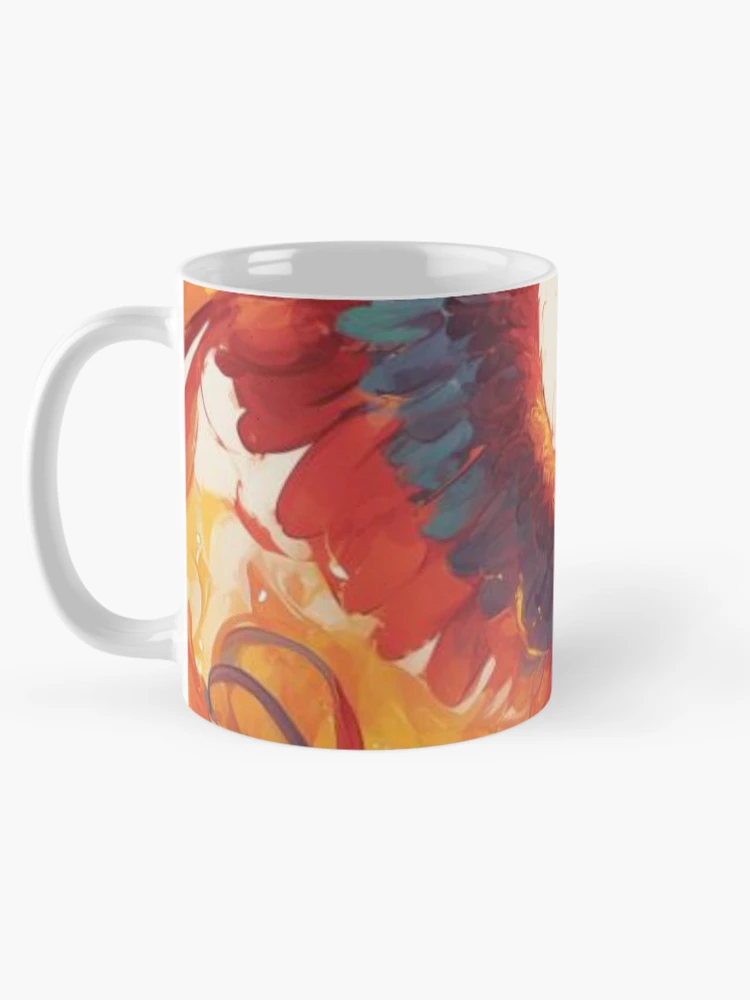 Thumbnail 5 of 6, Coffee Mug, Fire phoenix, Phoenix Rising, Rise for the Ashes Sticker designed and sold by PatternFly.