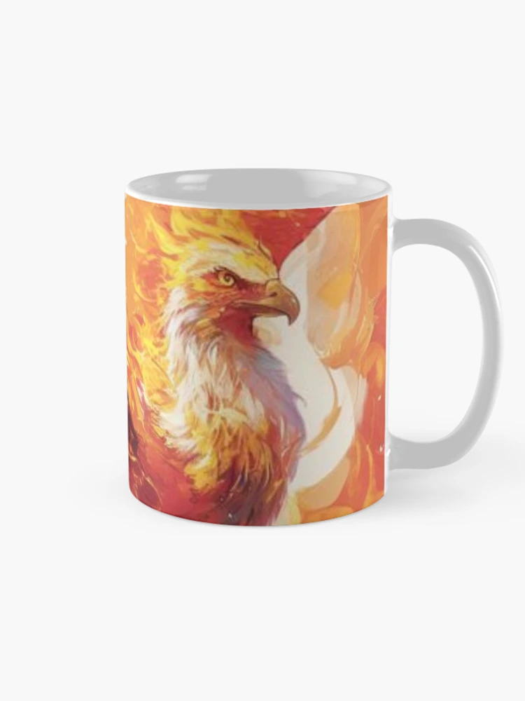 Thumbnail 3 of 6, Coffee Mug, Fire phoenix, Phoenix Rising, Rise for the Ashes Sticker designed and sold by PatternFly.