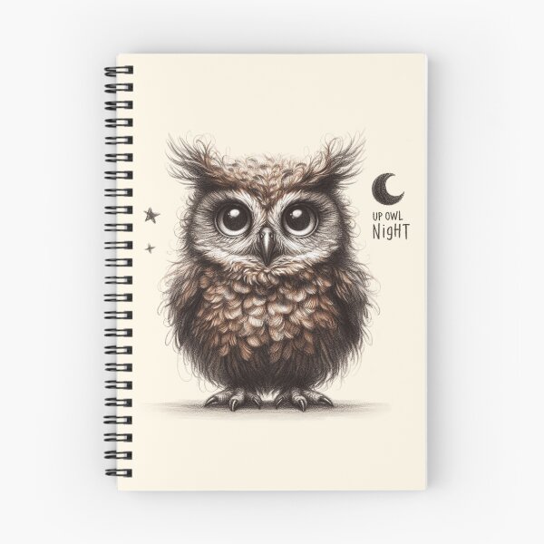Item preview, Up Owl Night - Cute Nocturnal Owl Design designed and sold by Dream-Fab.