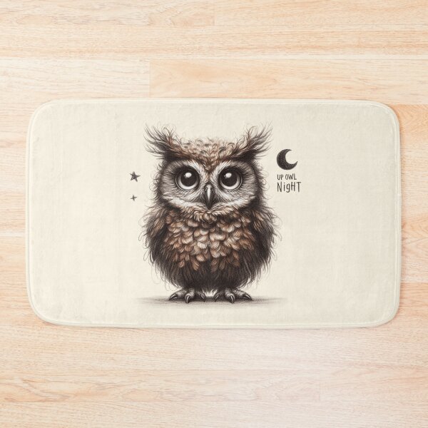Item preview, Up Owl Night - Cute Nocturnal Owl Design designed and sold by Dream-Fab.