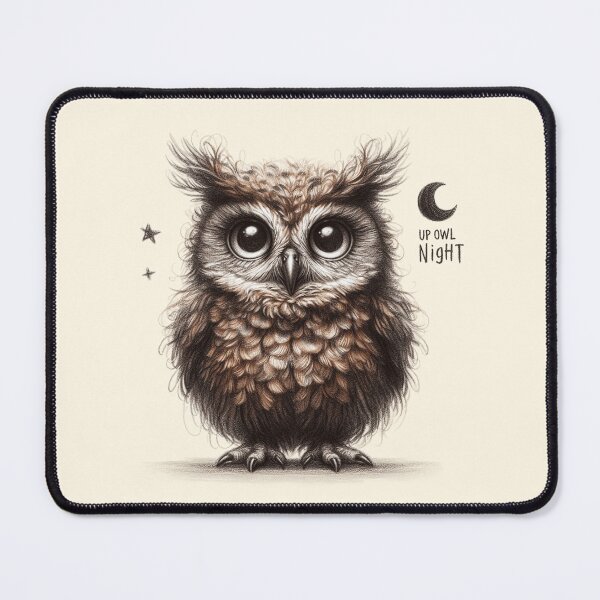Item preview, Up Owl Night - Cute Nocturnal Owl Design designed and sold by Dream-Fab.