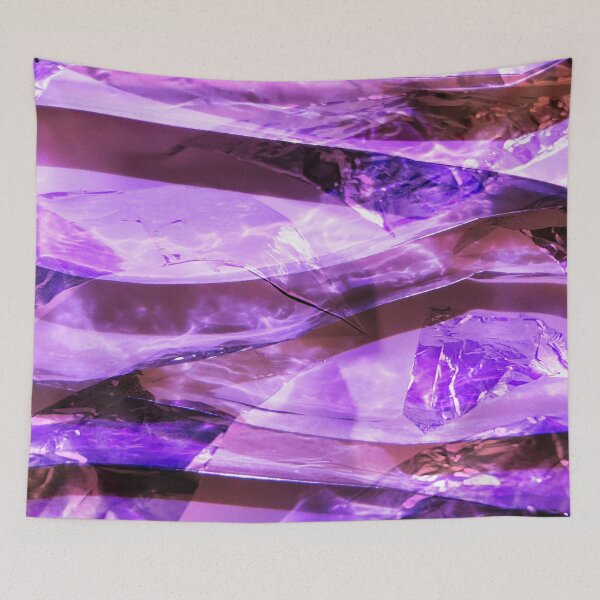 Item preview, Purple Abstract Aluminium Foil Photograph Layers designed and sold by lynnbowersart.
