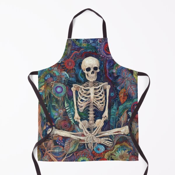 Item preview, Enflowerment - a meditating skeleton in the middle of a flowering jungle designed and sold by yearmoe.