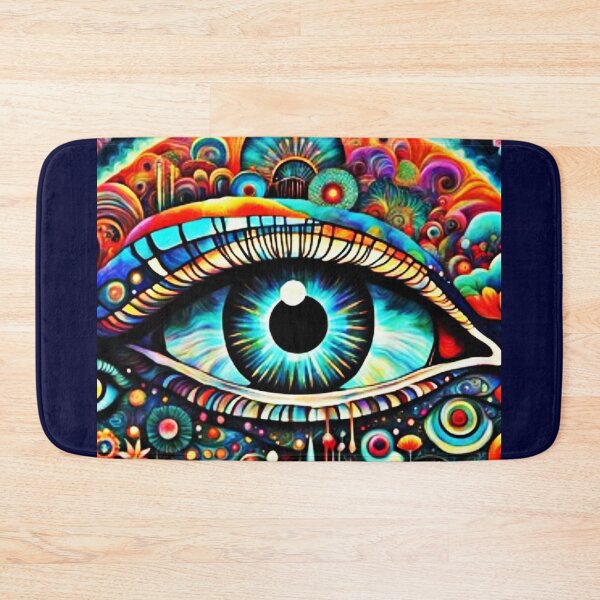 Item preview, Colorful Psychedelic abstract eye art design designed and sold by Pixelplanetdesigns.