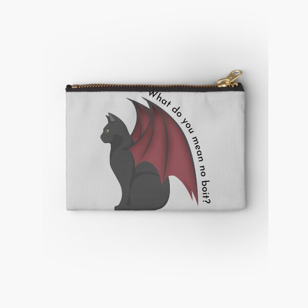 Item preview, Cute minimal modern halloween black cat with red bat wings designed and sold by CiniArt.