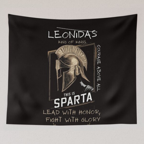 Item preview, Camiseta espartana de Leónidas, rey de reyes designed and sold by HOMEDESIGNPRINT.
