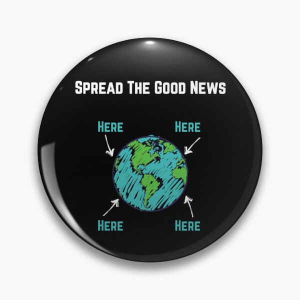 Item preview, Spread The Good News, white/teal font designed and sold by Redeemed365.