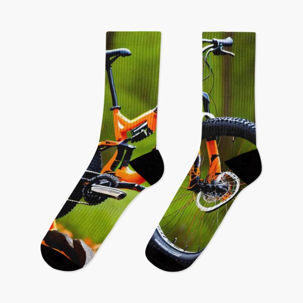 Item preview, Orange and Black Halloween MTB Design designed and sold by GrizzlyCollective.