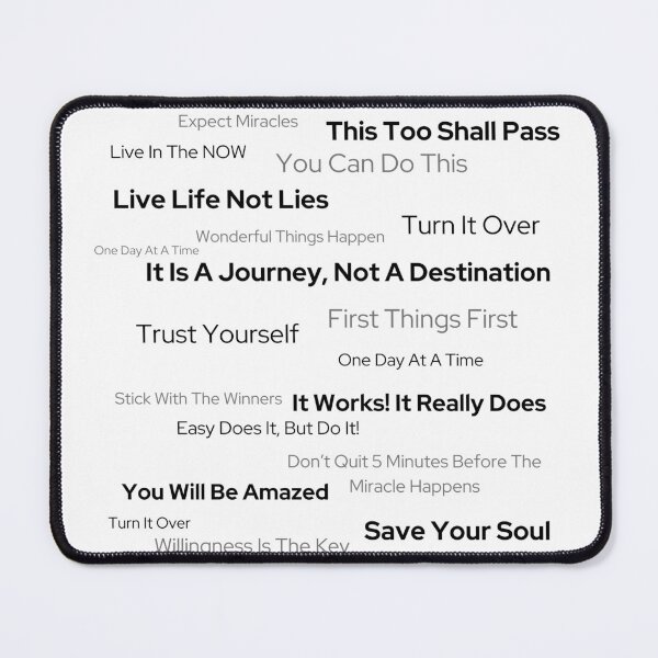 Item preview, AA Slogan Alcoholics Anonymous Slogans in Symbol  designed and sold by Simea8.