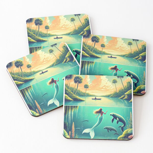Item preview, Weeki Wachee Florida USA Digital Art TravelPoster designed and sold by TravelMarvel.