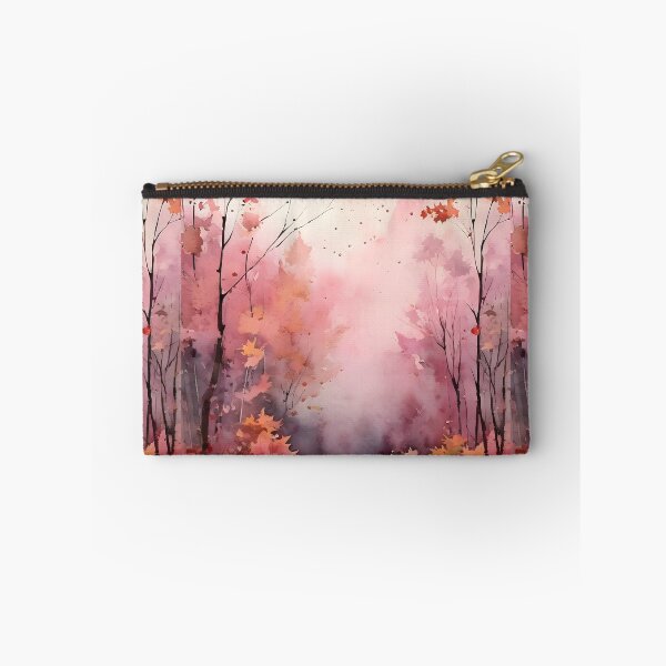 Item preview, PINK AUTUMN HAZE STREAM ~ Inspired by Handmade Paper Mache Abstract Watercolor Art Lover GIFT Print Poster designed and sold by Spinning Plates 360.