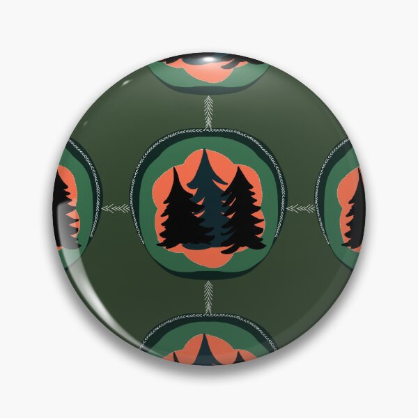 Item preview, Northwoods Pine Trees, Aurora Borealis, Evergreen pattern, green Background designed and sold by Stephanie Rowan.