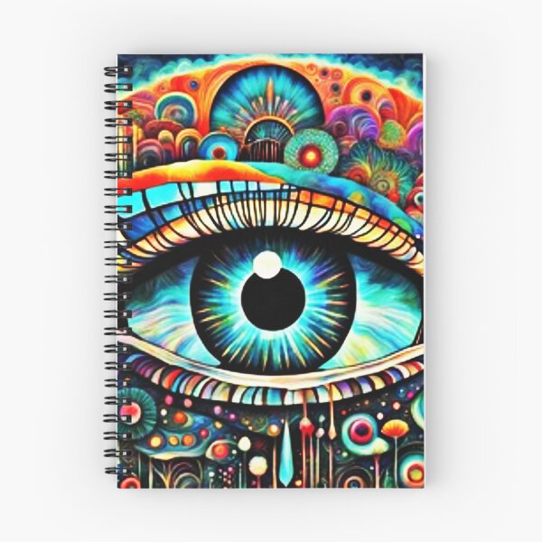 Item preview, Colorful Psychedelic abstract eye art design designed and sold by Pixelplanetdesigns.