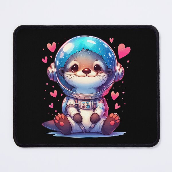 Item preview, Cute Otter Space Astronaut Love designed and sold by TomFrontierArt.
