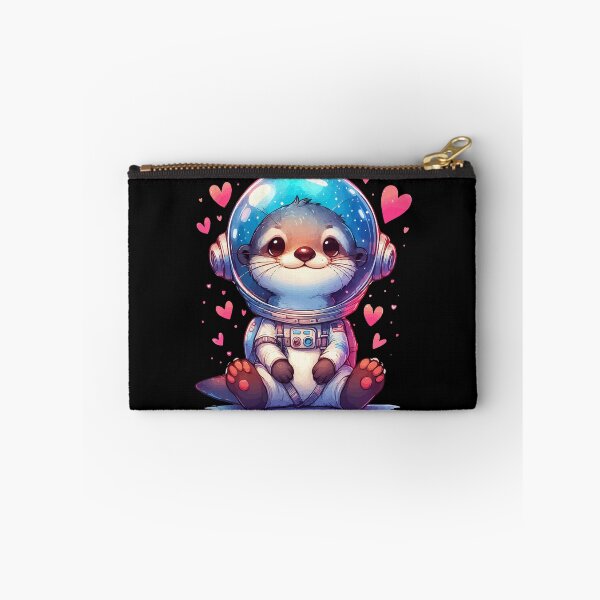 Item preview, Cute Otter Space Astronaut Love designed and sold by TomFrontierArt.
