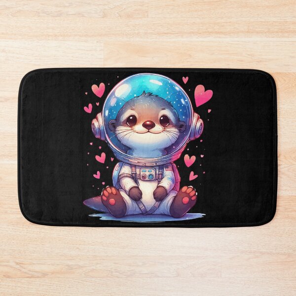 Item preview, Cute Otter Space Astronaut Love designed and sold by TomFrontierArt.