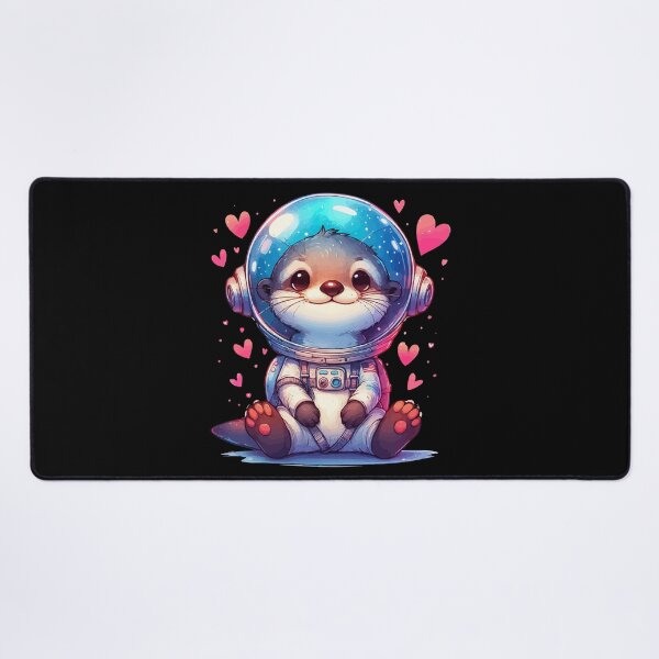 Item preview, Cute Otter Space Astronaut Love designed and sold by TomFrontierArt.