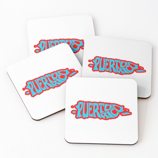 Item preview, Puerto Rico in island shape white background designed and sold by DesignCollectiv.
