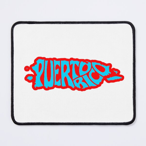 Item preview, Puerto Rico in island shape white background designed and sold by DesignCollectiv.
