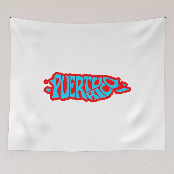 Item preview, Puerto Rico in island shape white background designed and sold by DesignCollectiv.